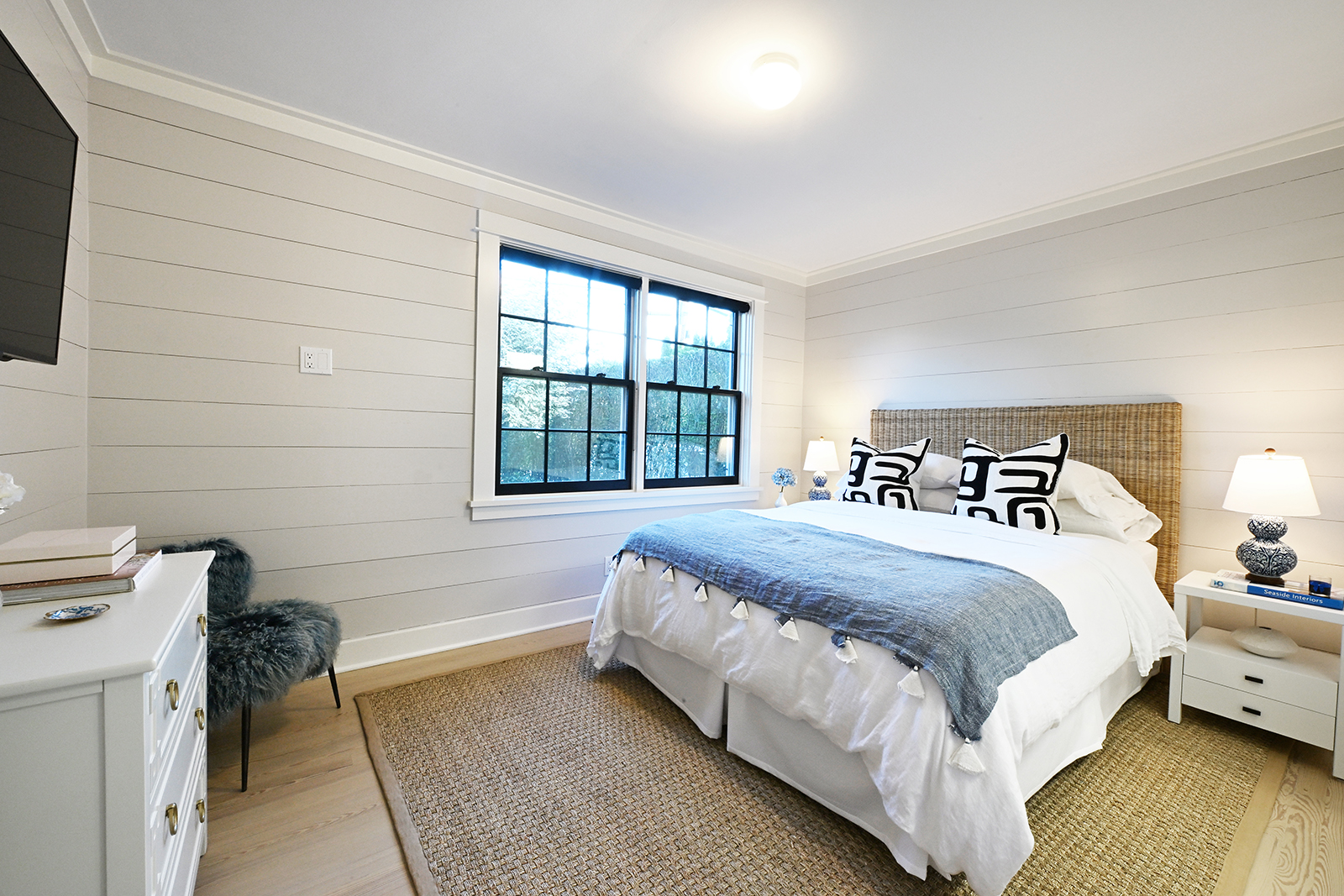 Southampton village guest bedroom